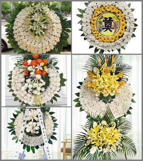 四川成都金堂县三溪镇白庙村花圈速递